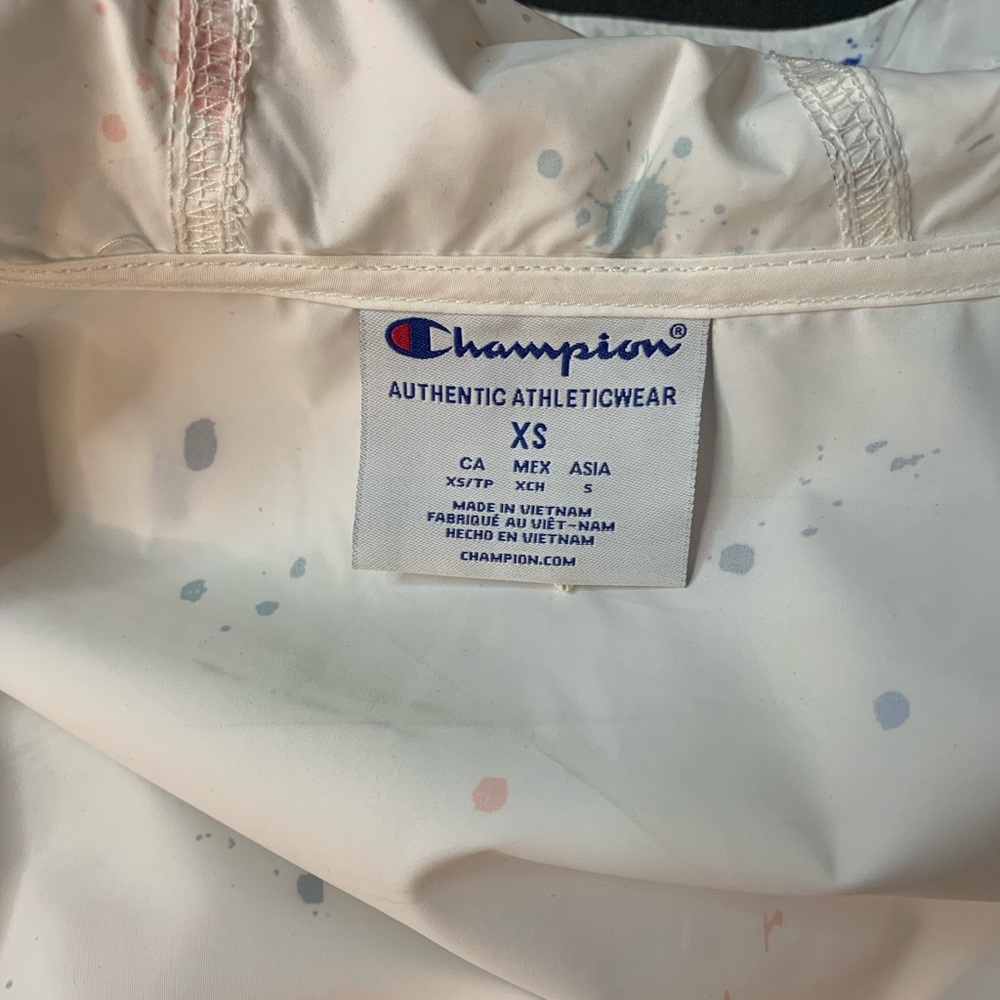 Champion Multicolor Half Zip Kangaroo pouch size X Small (Adult) windbreaker - Picture 4 of 4